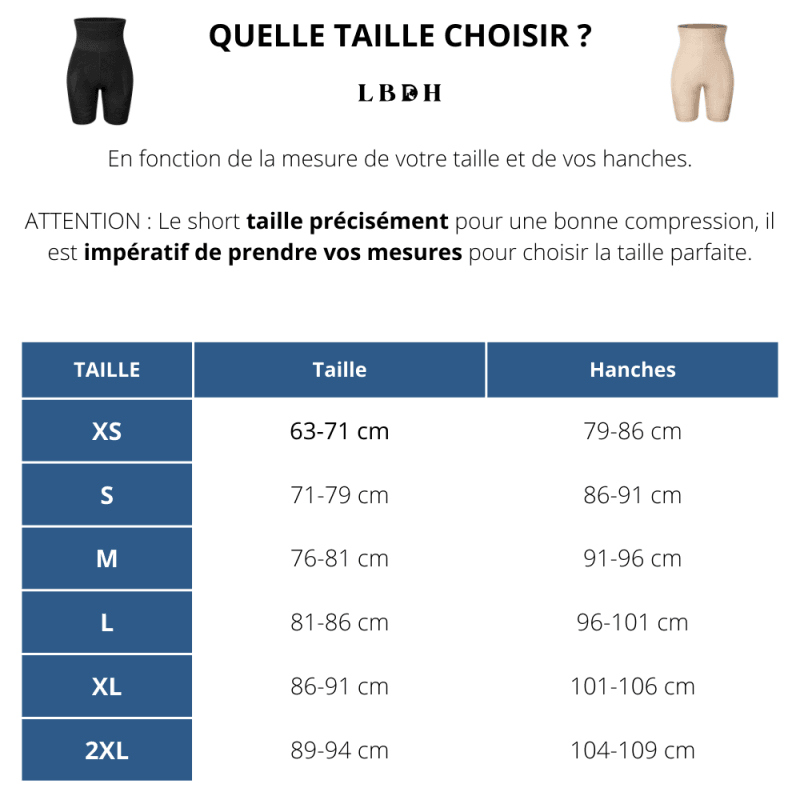 SHORT AMINCISSANT VENTRE PLAT
