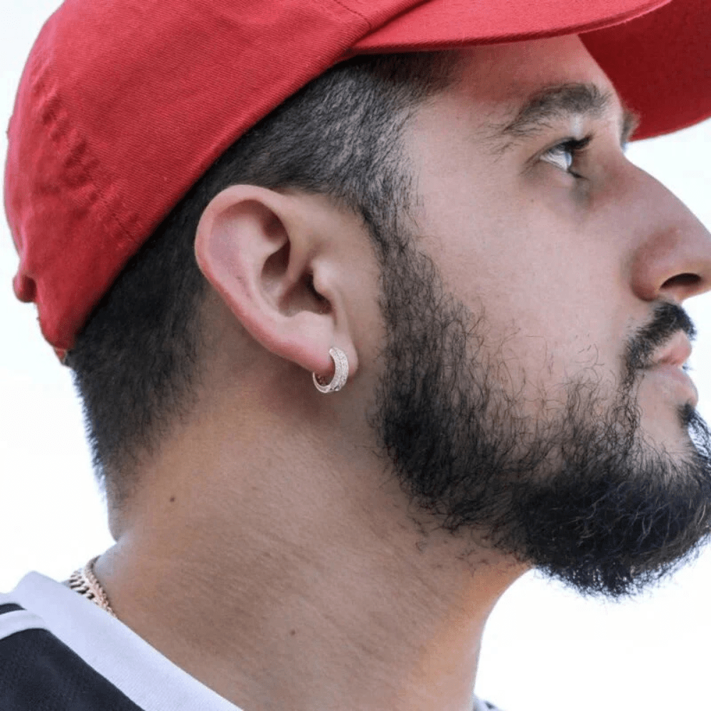 Boucles d’Oreilles Créoles Luxe – Dorées & Argentées Effet Diamant