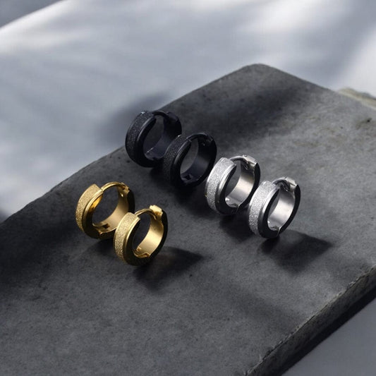 Boucles d'Oreilles Anneaux – Acier inoxydable | Style Luxe et Original