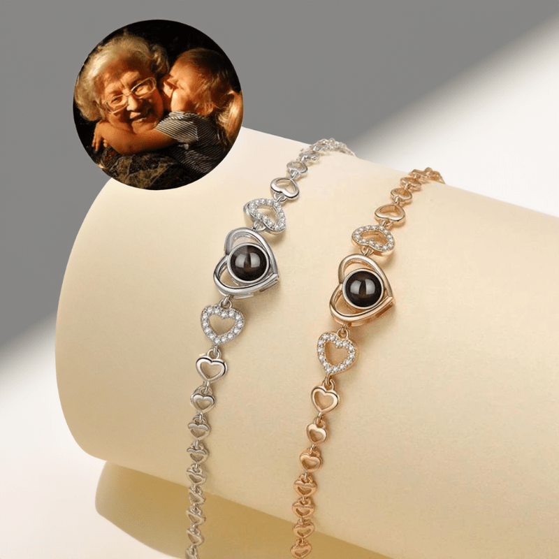Bracelet Personnalisé cœur photo