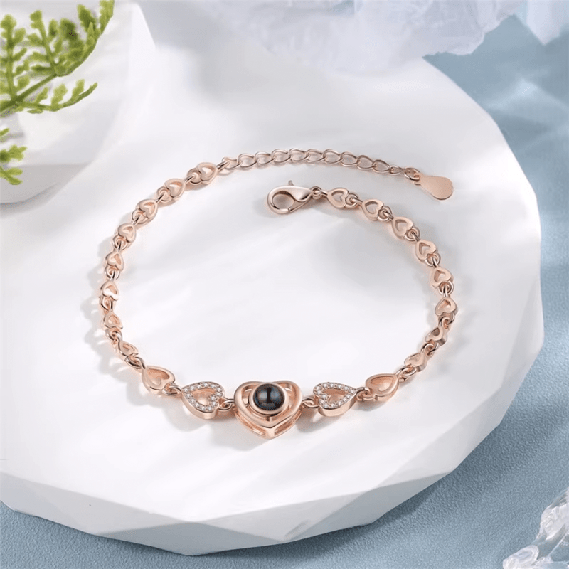Bracelet Personnalisé cœur photo
