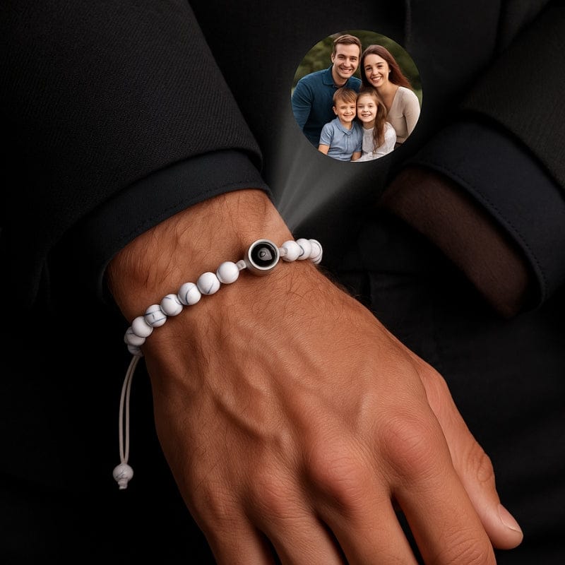 Bracelet Perle Photo Personnalisé