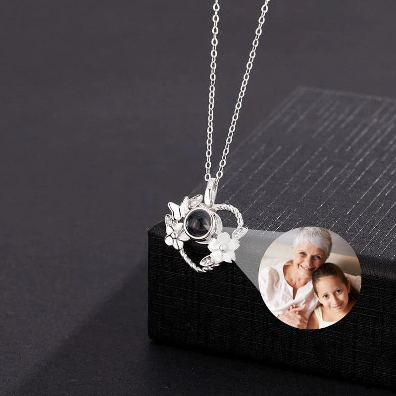 Collier Photo Coeur en Argent