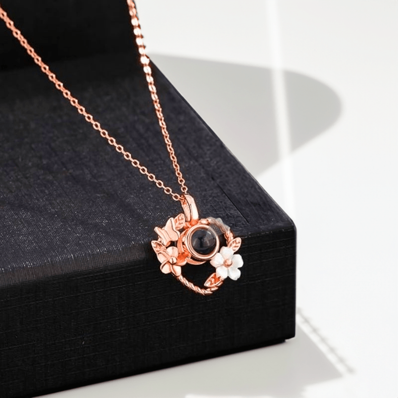 Collier Photo Coeur en Argent