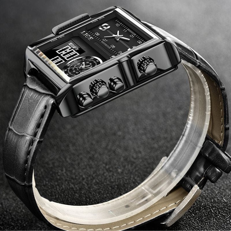 Montre Carrée Militaire en Acier