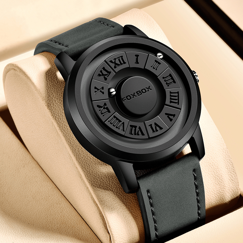 Montre Magnétique - Bracelet Cuir ou Acier