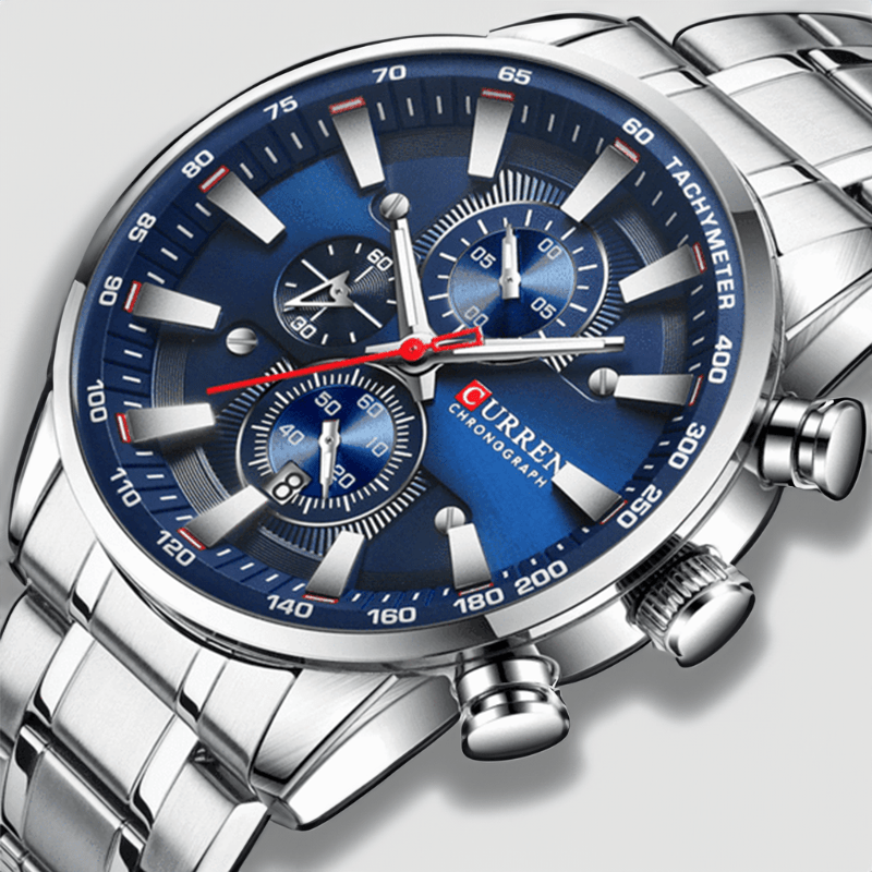 Montre Quartz Luxe Bracelet Acier
