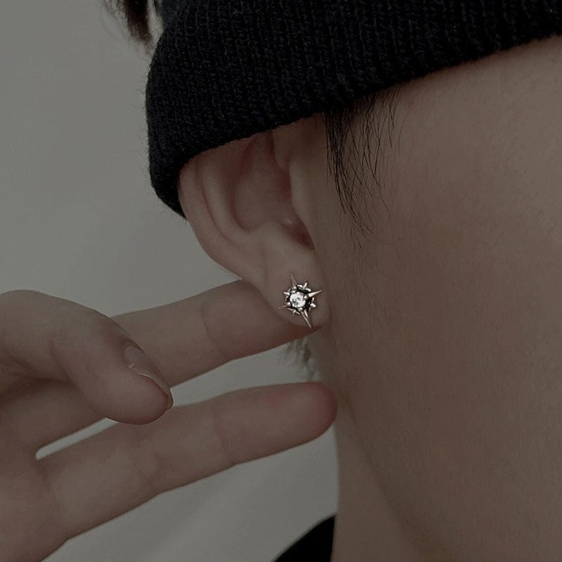 Boucles d'Oreilles Homme Étoile - Design Tendance