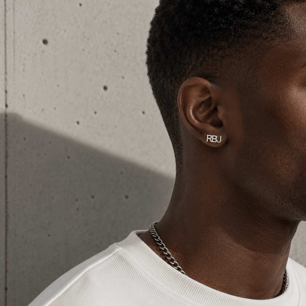 Boucles d'Oreilles Personnalisées Homme Acier Inoxydable