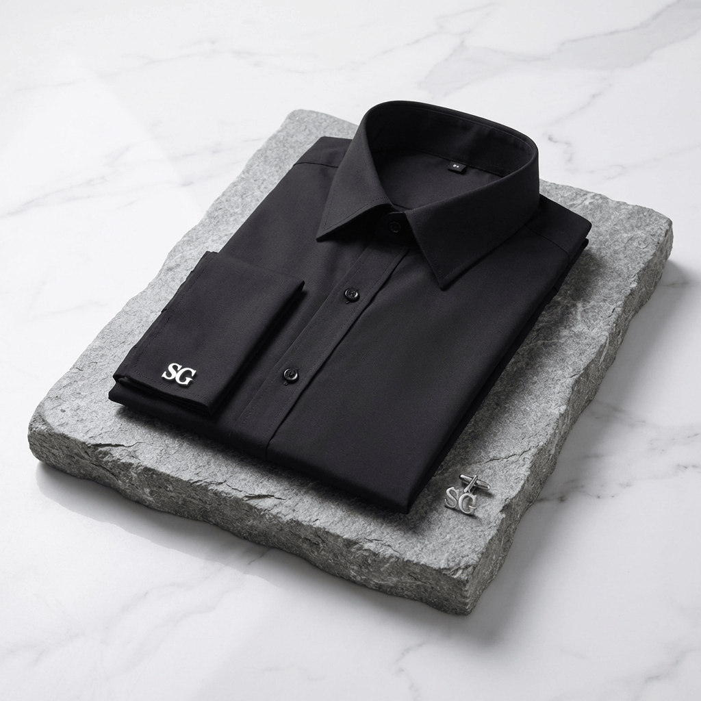 Chemise Homme Poignets Mousquetaires Col Français