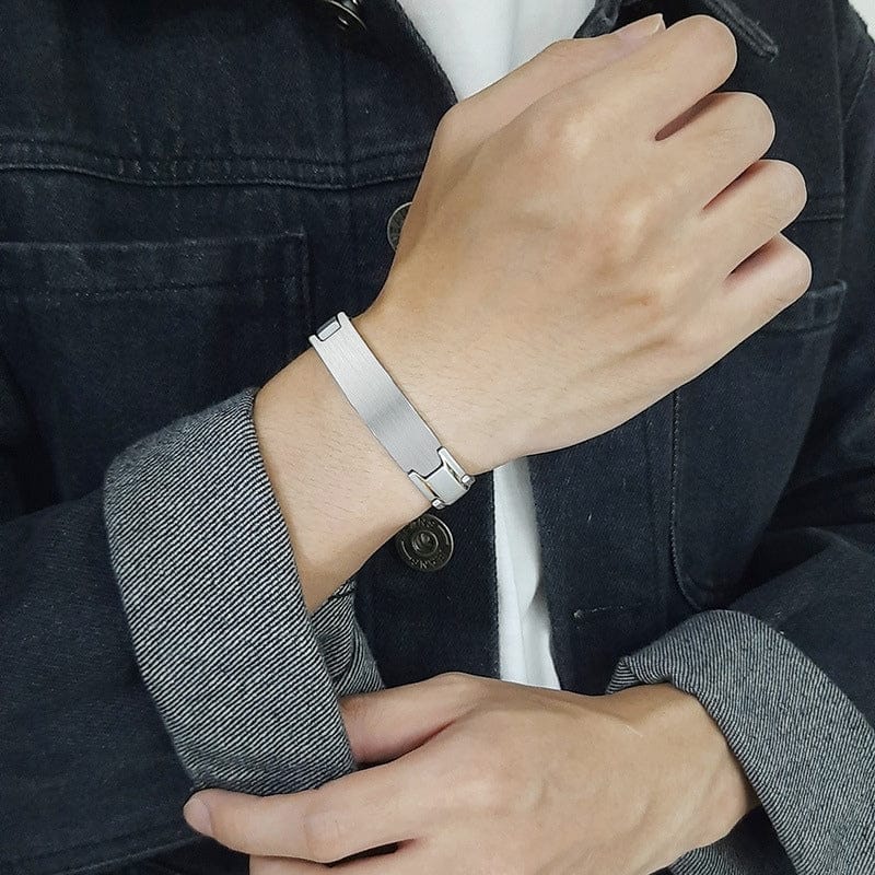 Bracelet Homme Personnalisé Acier - Maillons Épais
