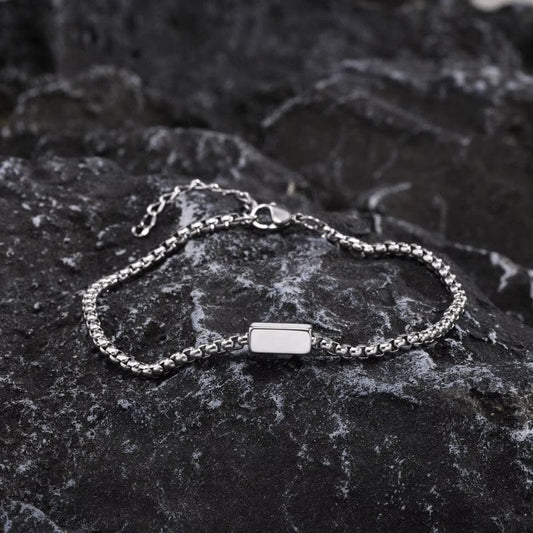 Bracelet Chaîne Homme Personnalisé - Acier Inoxydable