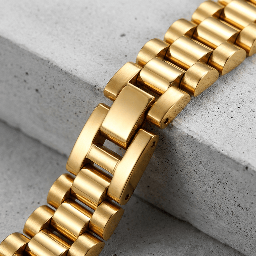 Bracelet Gourmette Homme Maille Large Fermoir Déployant