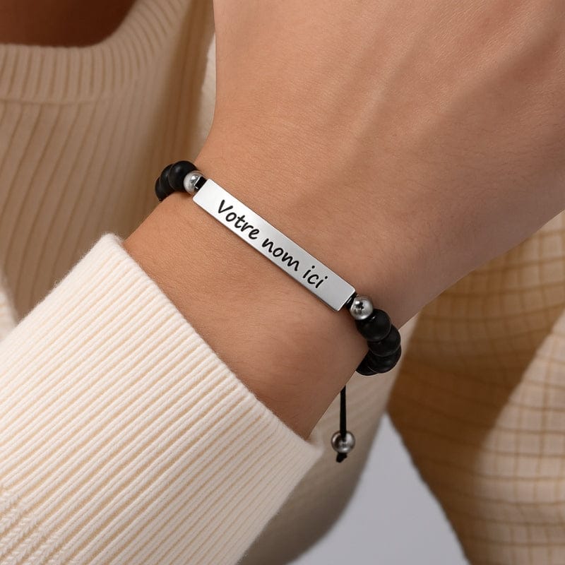 Bracelet Perles Homme Personnalisé | Pierre Naturelle
