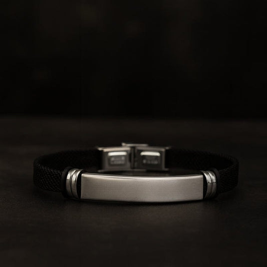 Bracelet Homme Personnalisé Acier - Maille Fine