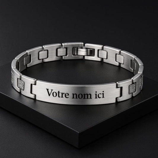Bracelet Homme Personnalisé Luxe - Acier Inoxydable
