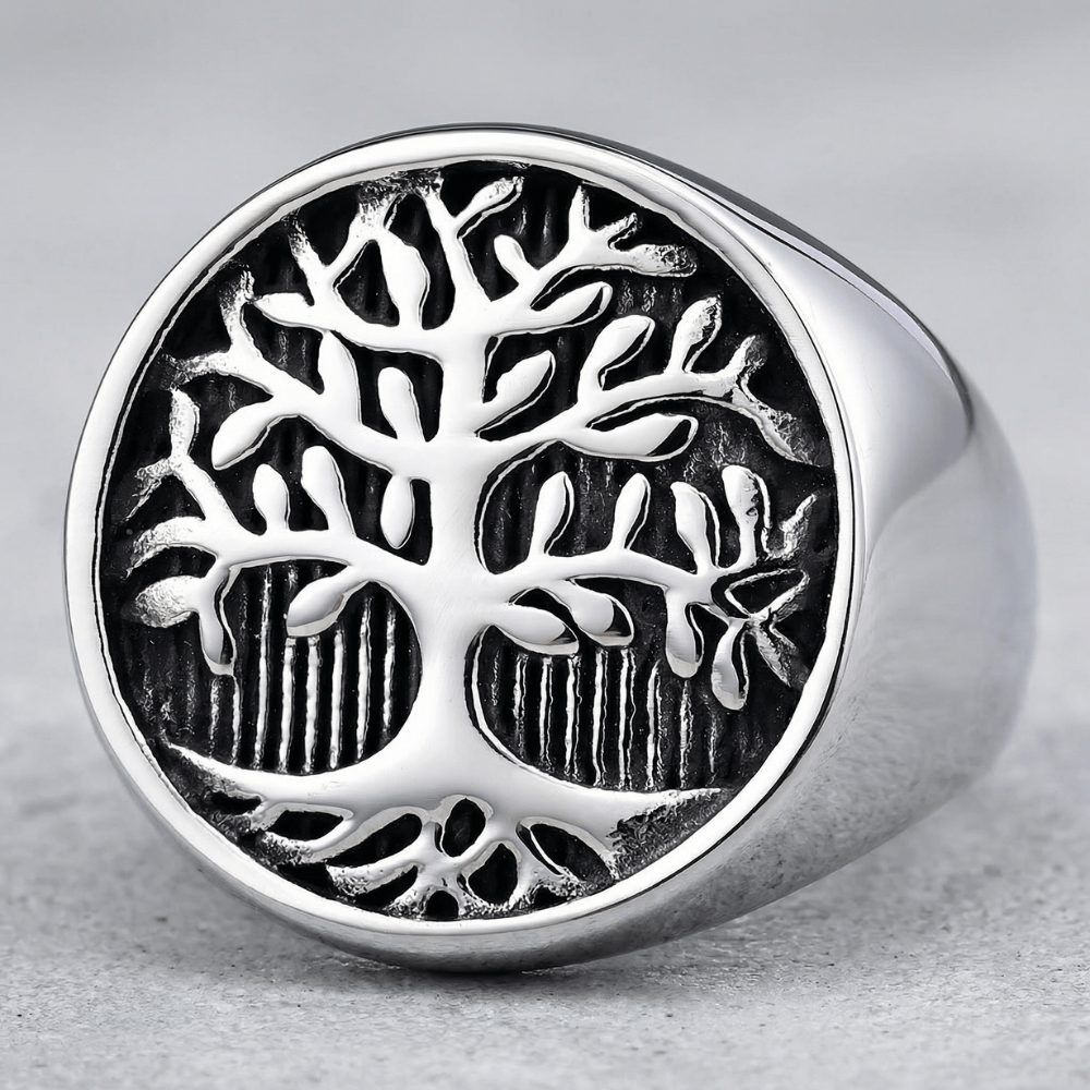 Bague Chevalière Homme Arbre de Vie