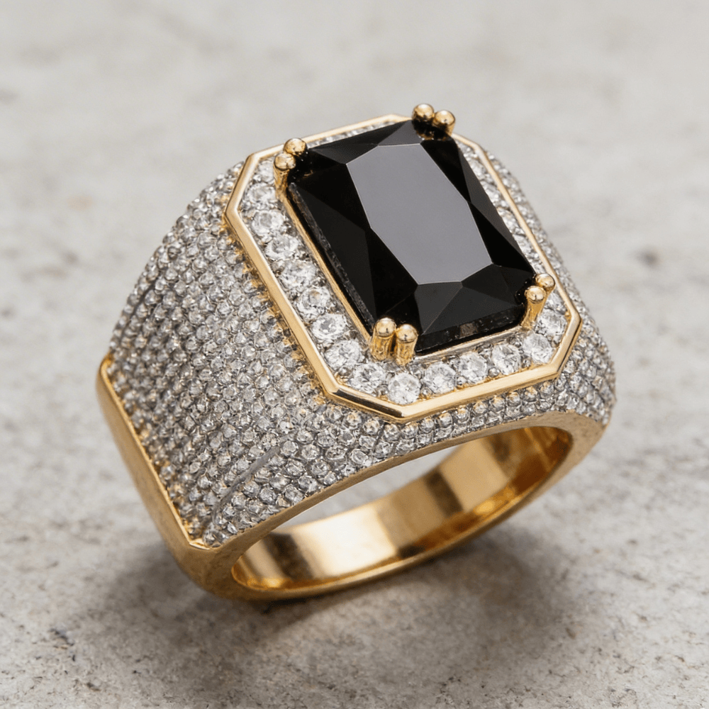 Chevalière Homme Or Diamant Onyx Rubis Saphir
