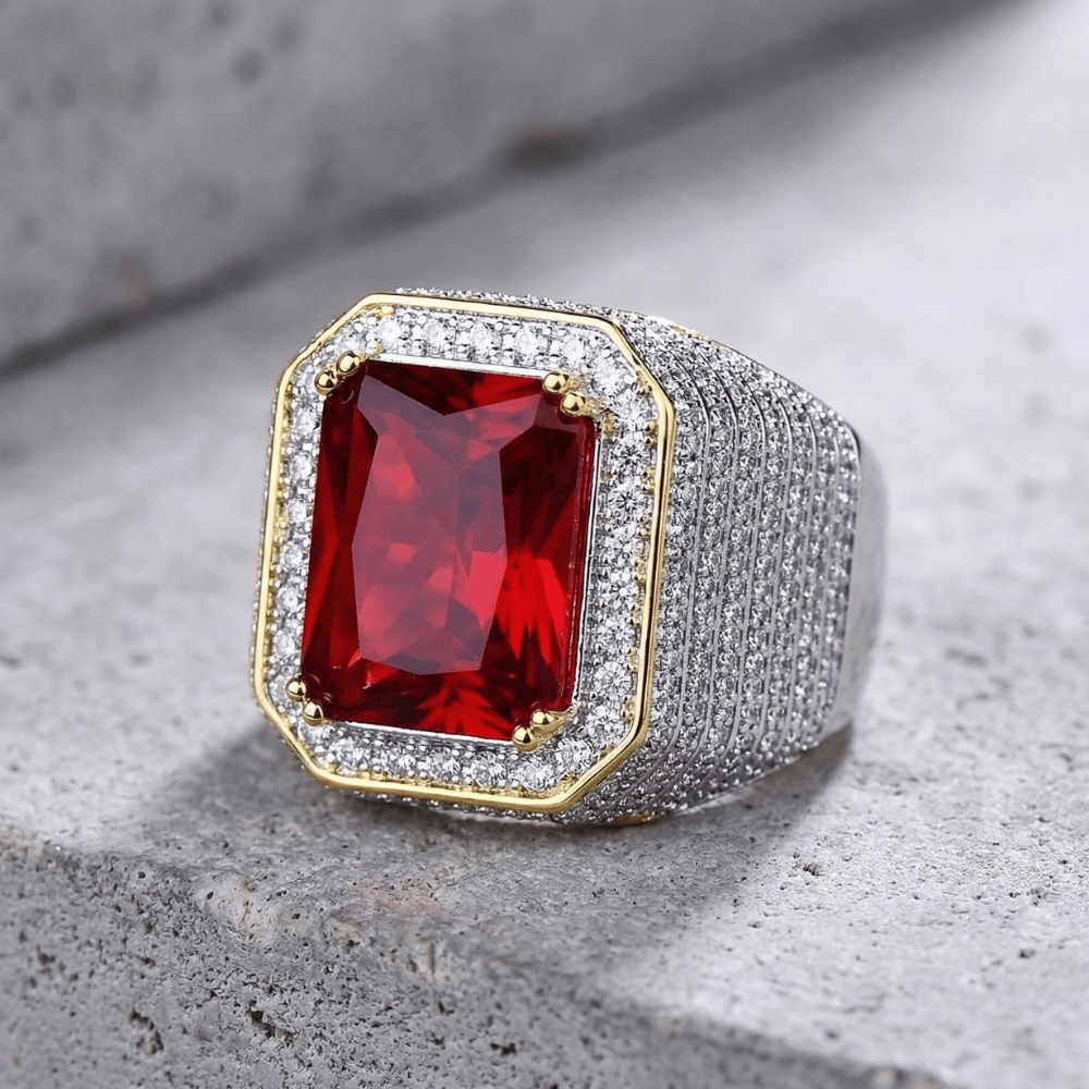 Chevalière Homme Or Diamant Onyx Rubis Saphir