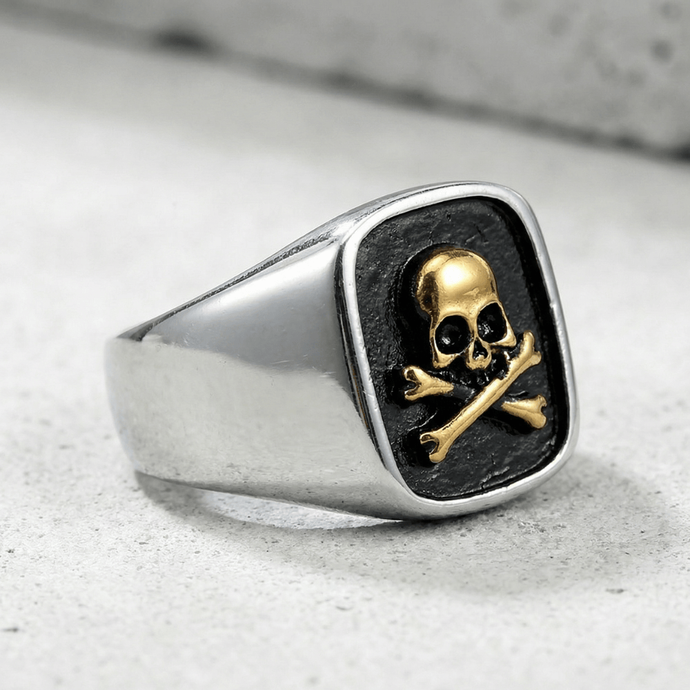 Bague Chevalière Homme Tête de Mort