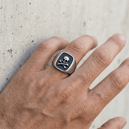 Bague Chevalière Homme Tête de Mort