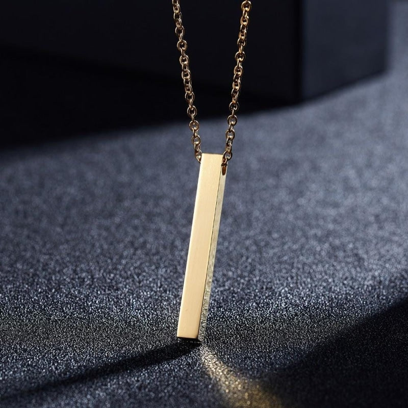 COLLIER À GRAVER EN ACIER INOXYDABLE