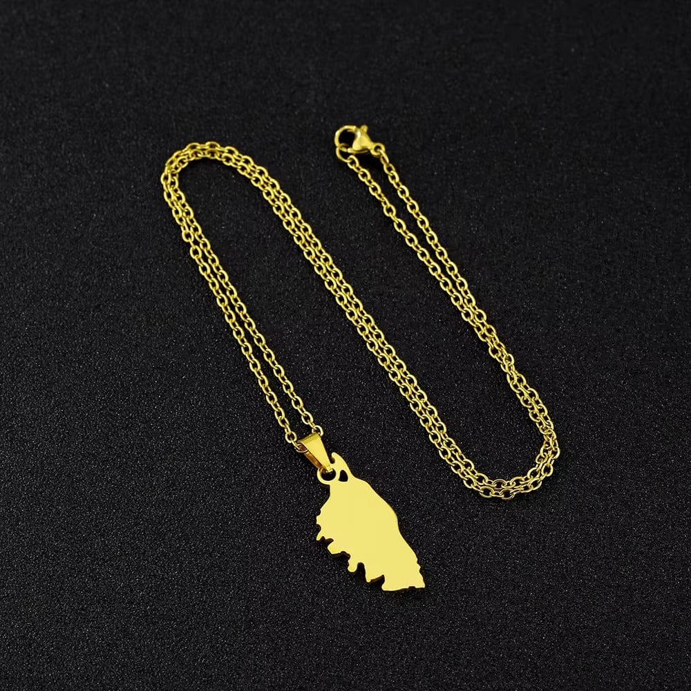 Pendentif Homme Corse Acier Inoxydable