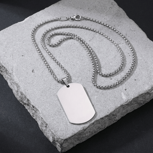 Collier Plaque Militaire Personnalisable Homme
