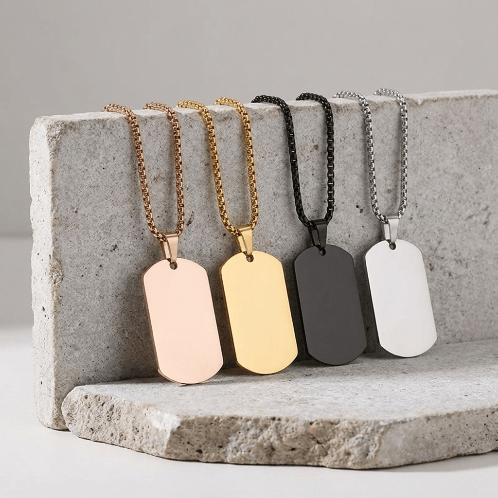 Collier Plaque Militaire Personnalisable Homme
