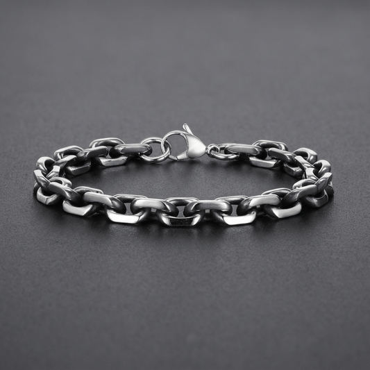 Bracelet Gourmette Homme Argent Maille Forçat