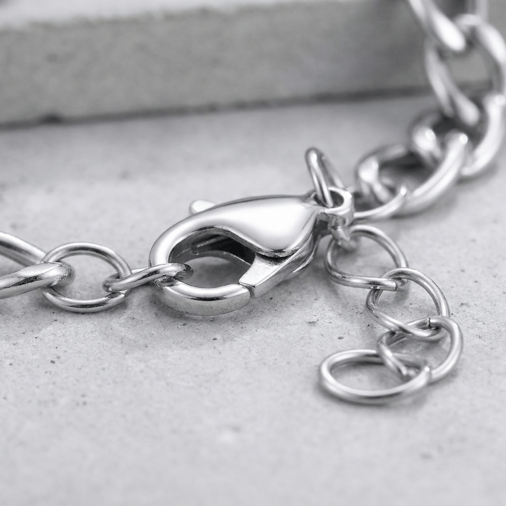 Gourmette Homme Argent Prénoms Gravés Personnalisable
