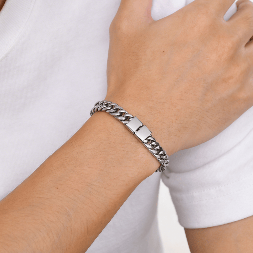 Gourmette Homme Personnalisable Prénoms Acier Inoxydable