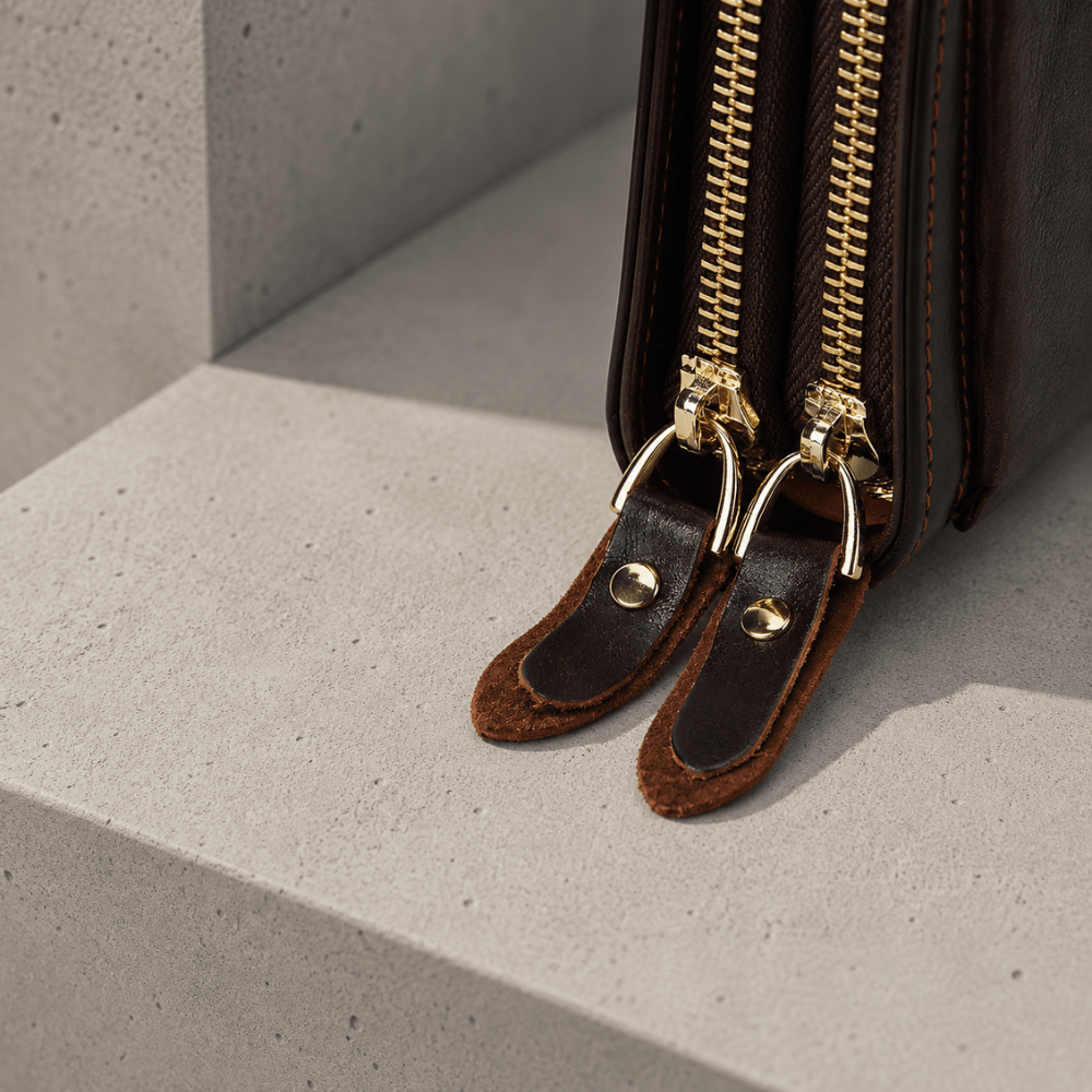 Grand Portefeuille Homme Cuir Véritable Personnalisé