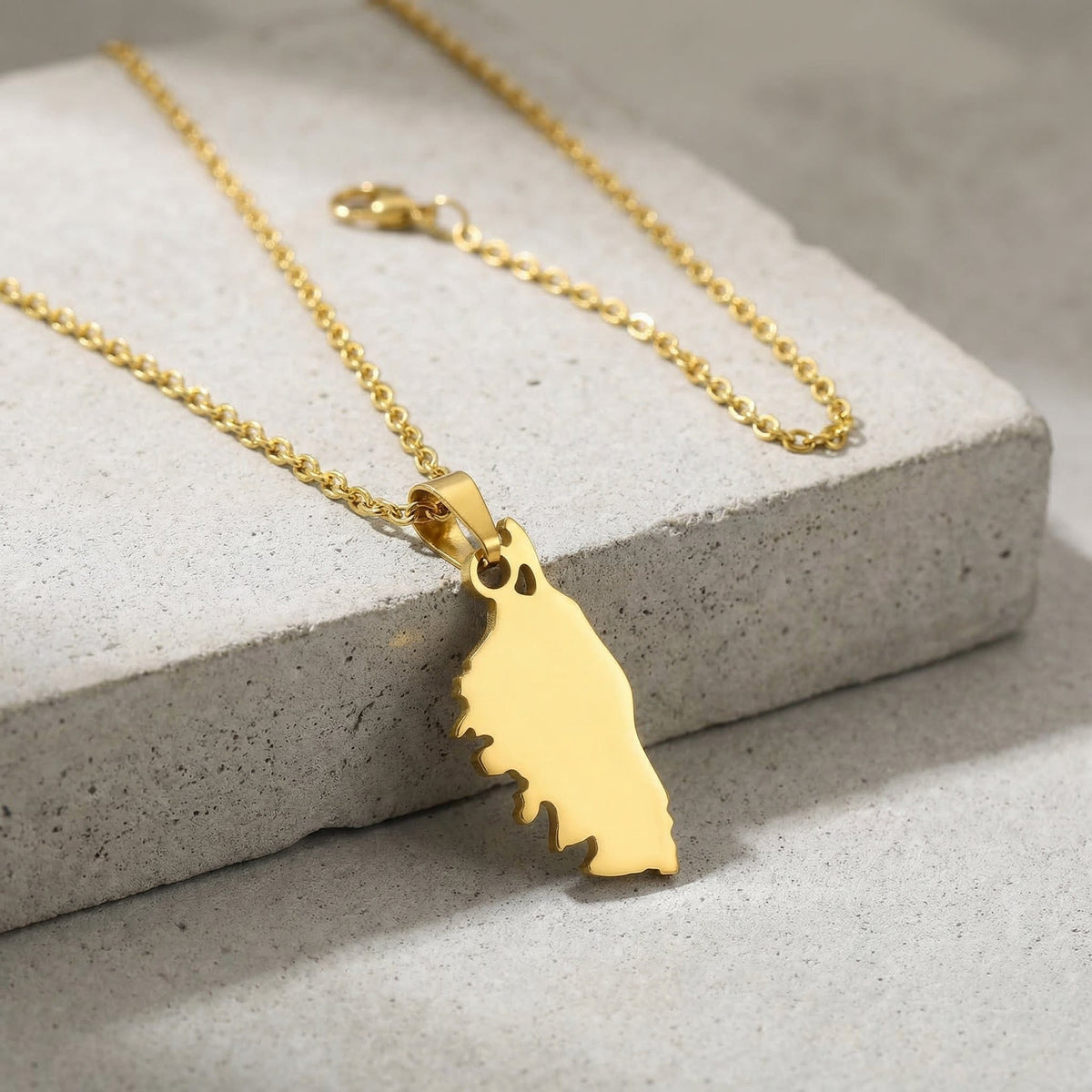 Pendentif Homme Corse Acier Inoxydable