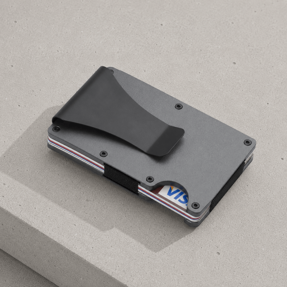 Porte-Cartes Homme Aluminium RFID Pince à Billets