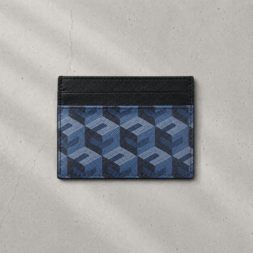 Porte-Cartes Homme Cuir Luxe Slim à Monogramme