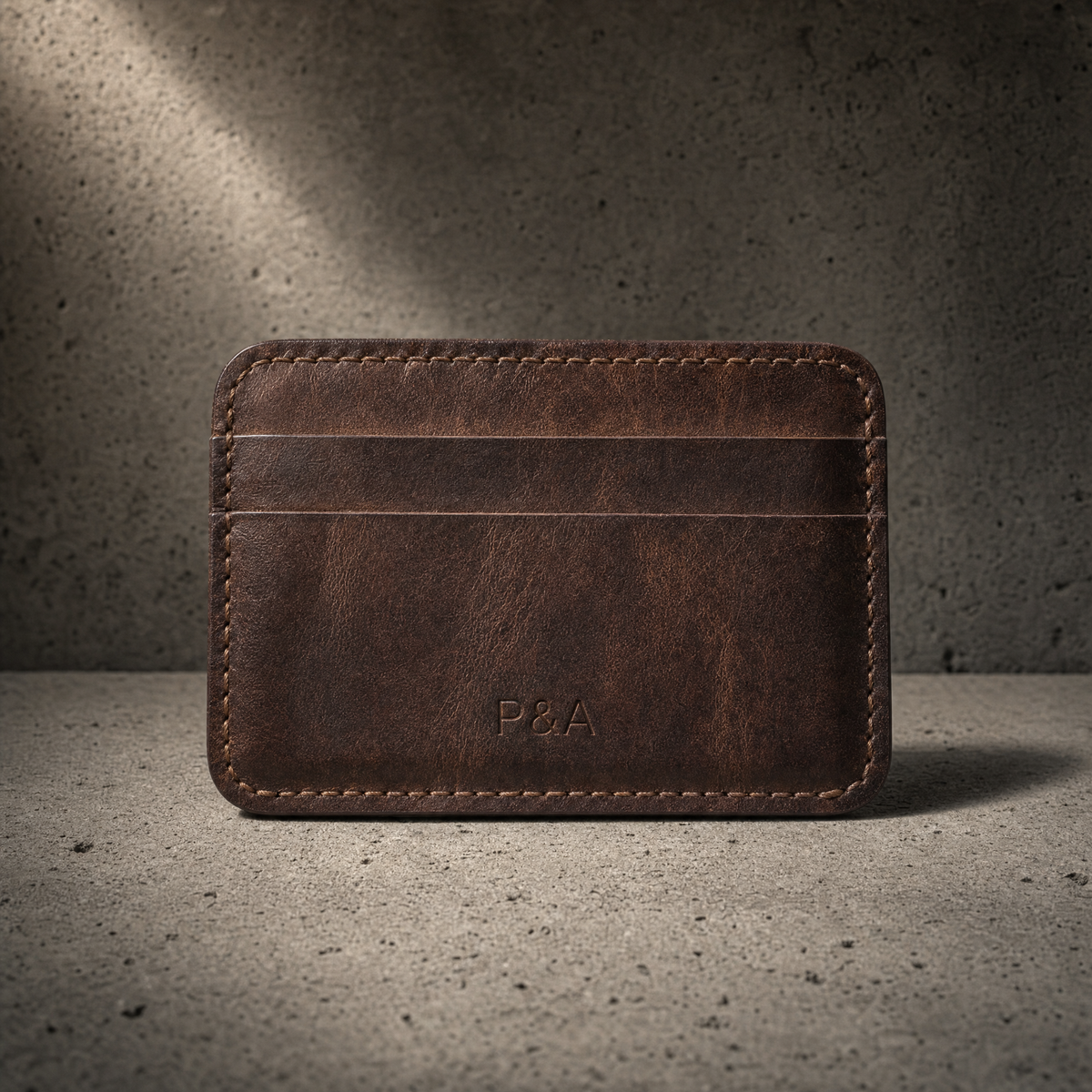 Porte-Cartes Homme Cuir Véritable Personnalisé à Graver