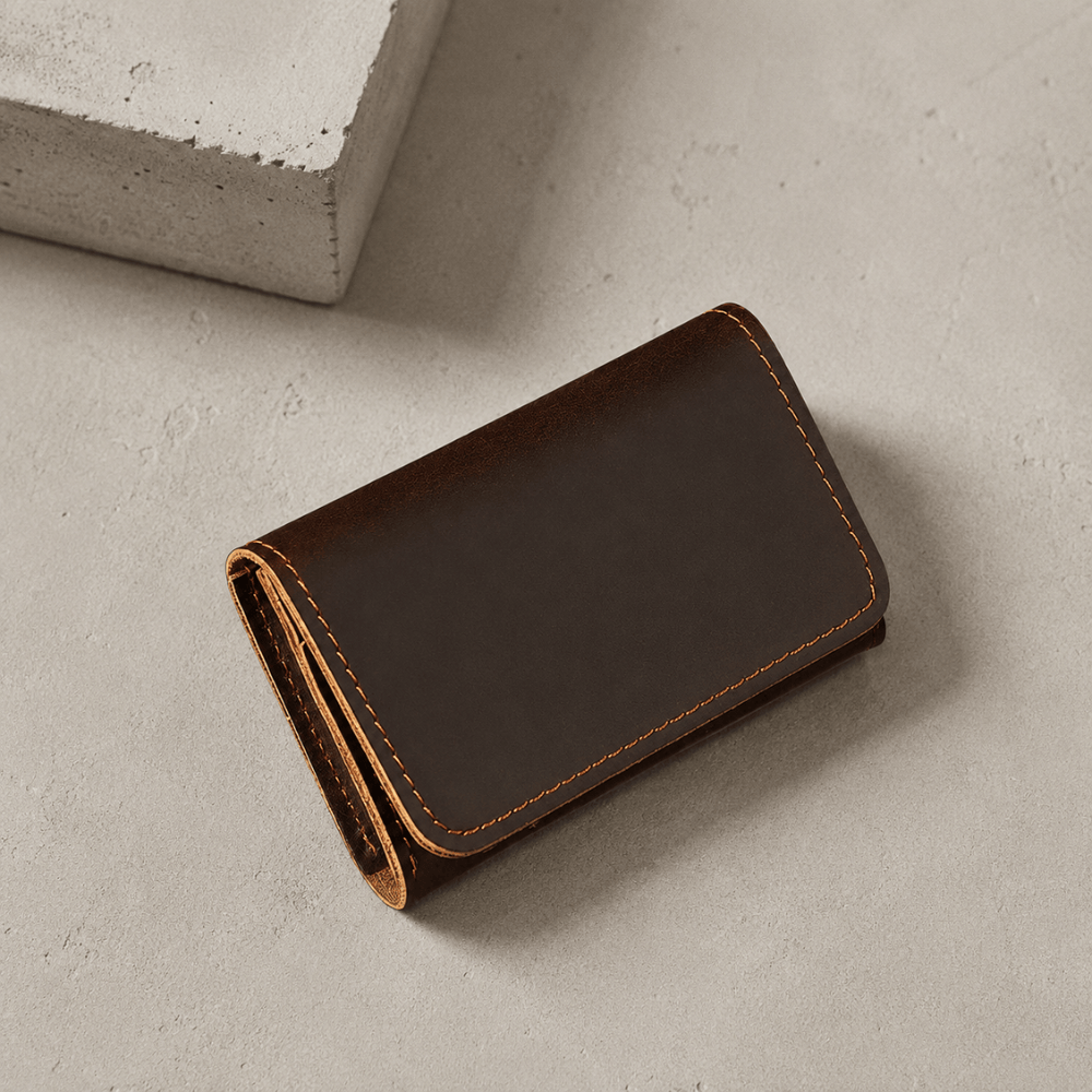 Porte-Cartes et Billets Homme Cuir Véritable Vintage