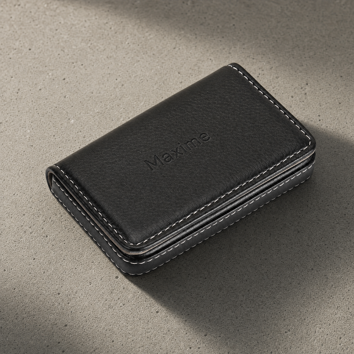 Porte-Cartes Homme Personnalisé Magnétique à Graver