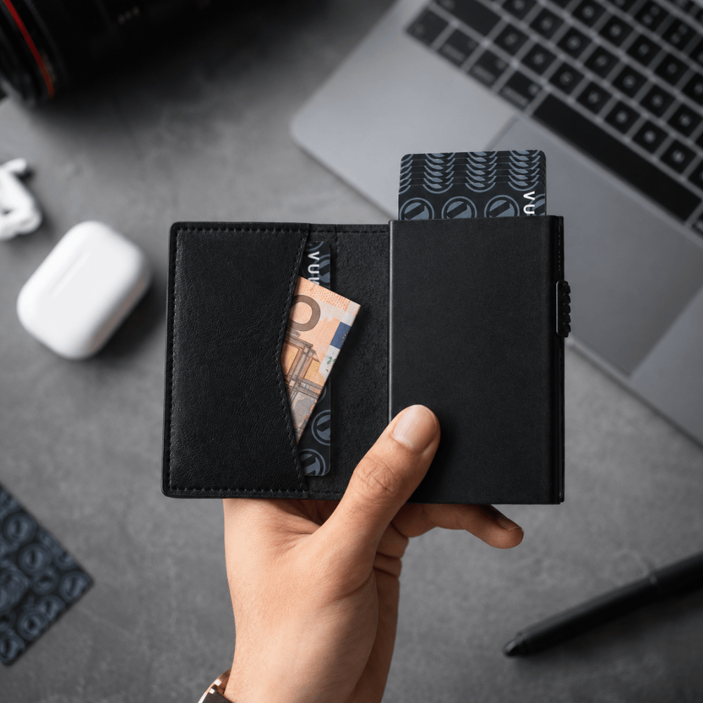 Porte-Cartes Homme RFID Automatique en Aluminium