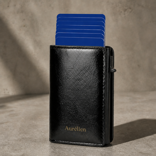 Porte-Cartes Homme RFID Personnalisé à Graver