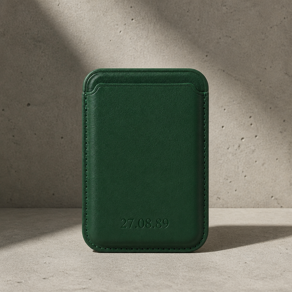 Porte-Cartes MagSafe Homme Personnalisé Gravé