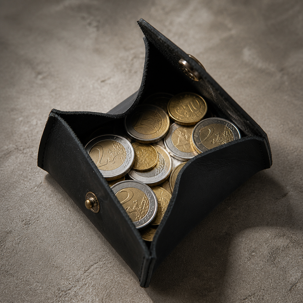 Porte-Monnaie Japonais Homme Cuir à Pièces Compact