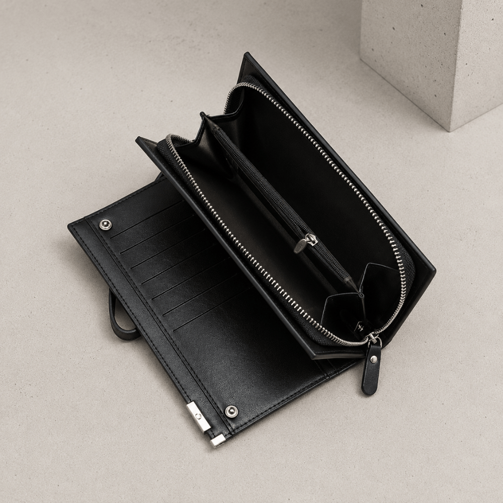 Grand Portefeuille Multifonction à Dragonne pour Homme