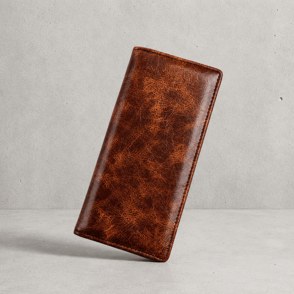 Portefeuille Homme Grand Format Long Vintage