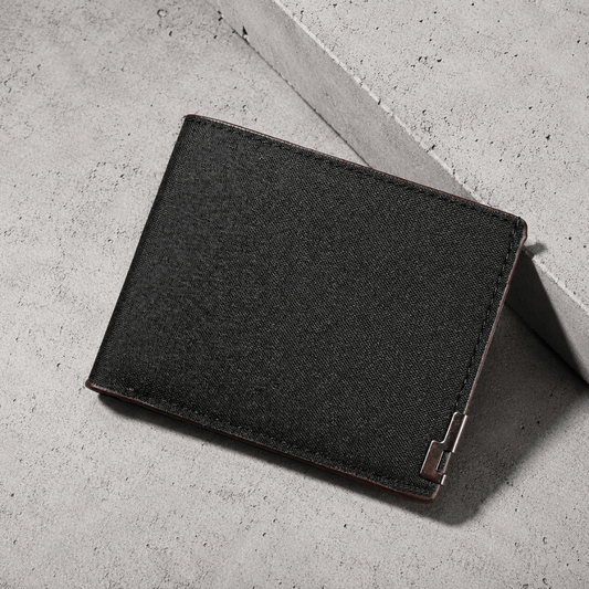 Portefeuille Homme en Tissu 2 Volets Carte d'Identité