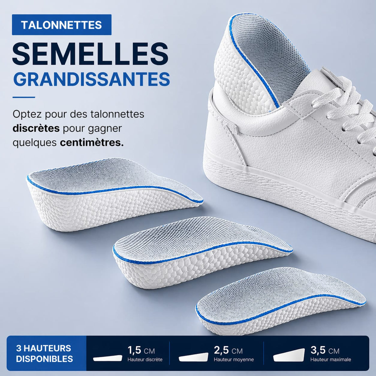 Talonnettes Semelles Grandissantes