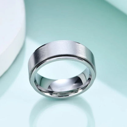 BAGUE ARGENT ANTI STRESS ANNEAU TOURNANT
