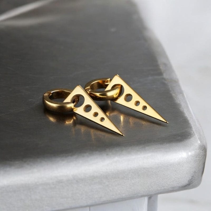 Boucles d'Oreilles Pendantes  - Acier Inoxydable