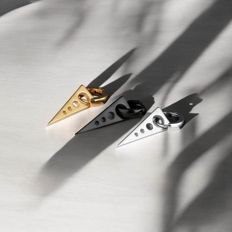 Boucles d'Oreilles Pendantes  - Acier Inoxydable